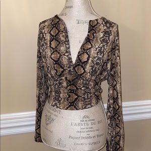 Snake skin top